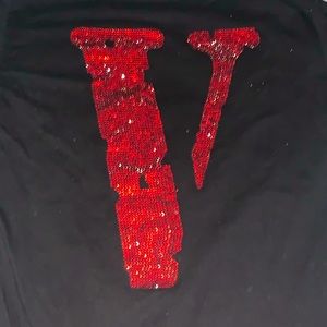 VLONE Friends Red Rhinestones
